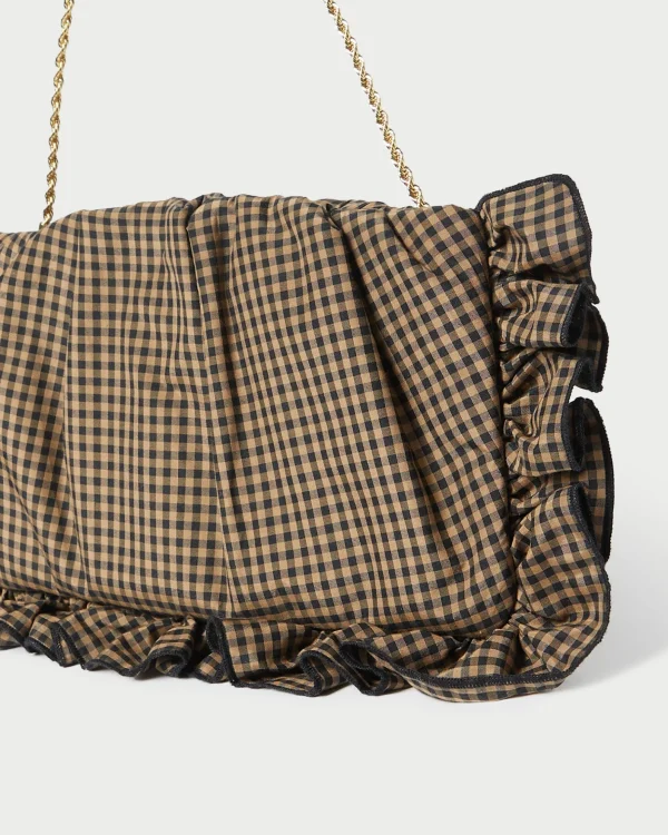 Online Mavis Moiré Ruffle Clutch Event Essentials | Vacation Shop