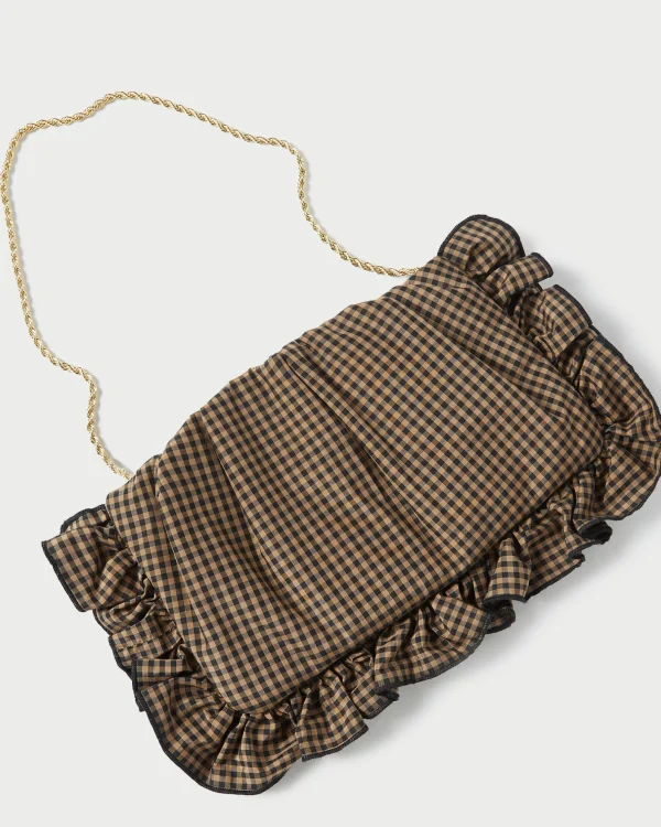 Online Mavis Moiré Ruffle Clutch Event Essentials | Vacation Shop