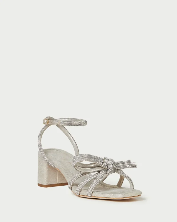 Best Sale Mikel Bow Mid-Heel Sandal SOMETHING BLUE | FOR THE GUESTS