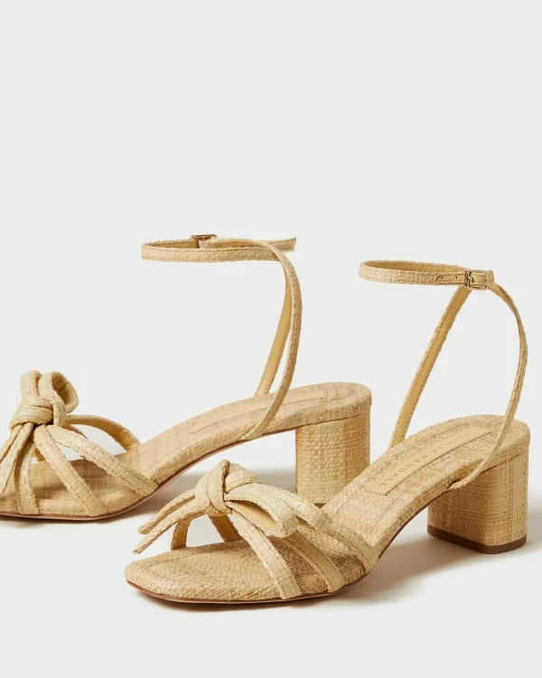 Best Sale Mikel Bow Mid-Heel Sandal SOMETHING BLUE | FOR THE GUESTS