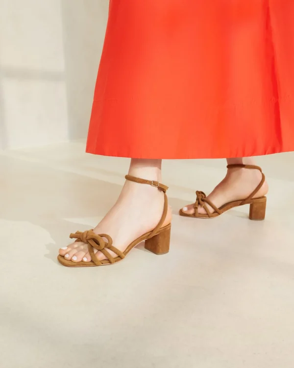 Online Mikel Bow Mid-Heel Sandal SOMETHING BLUE | FOR THE BRIDE