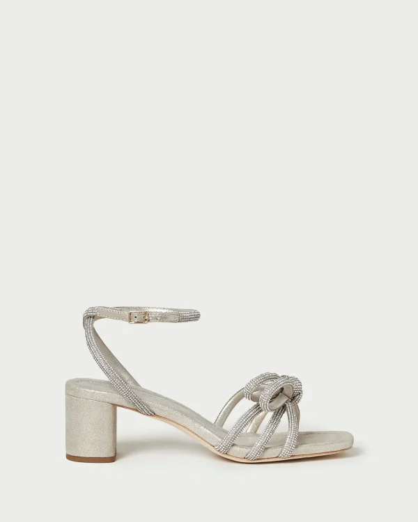 Online Mikel Bow Mid-Heel Sandal SOMETHING BLUE | FOR THE BRIDE