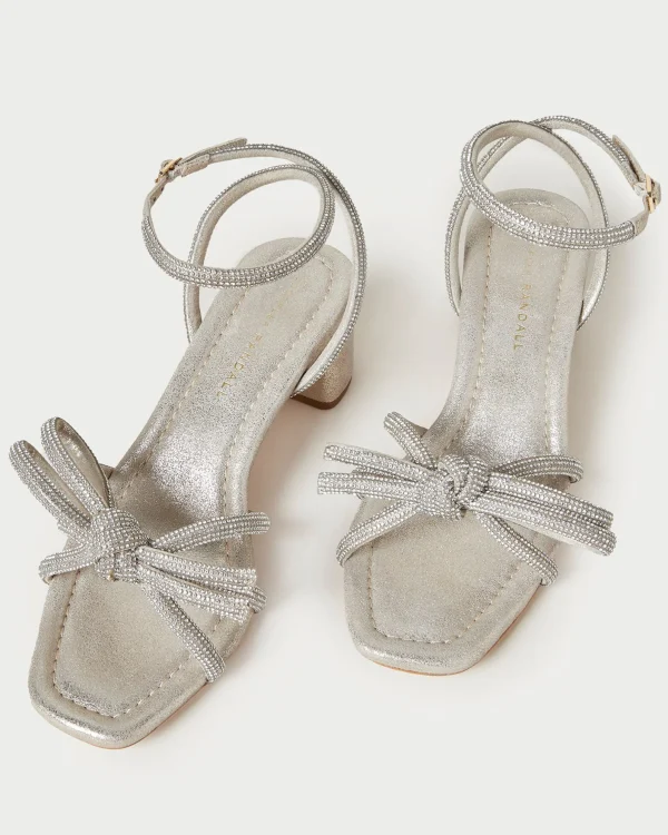Online Mikel Bow Mid-Heel Sandal SOMETHING BLUE | FOR THE BRIDE