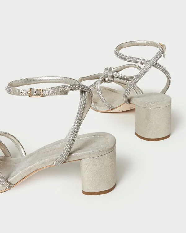 Online Mikel Bow Mid-Heel Sandal SOMETHING BLUE | FOR THE BRIDE