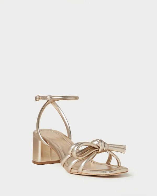 Online Mikel Bow Mid-Heel Sandal SOMETHING BLUE | FOR THE BRIDE