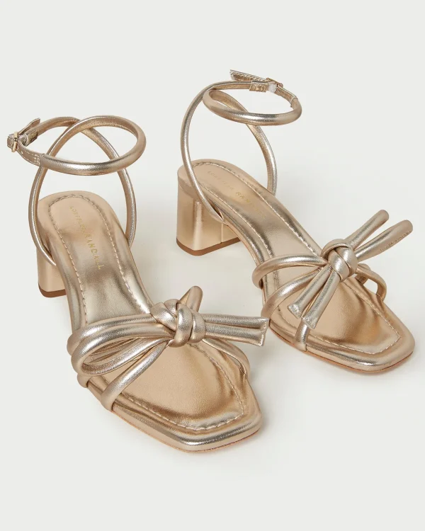 Online Mikel Bow Mid-Heel Sandal SOMETHING BLUE | FOR THE BRIDE