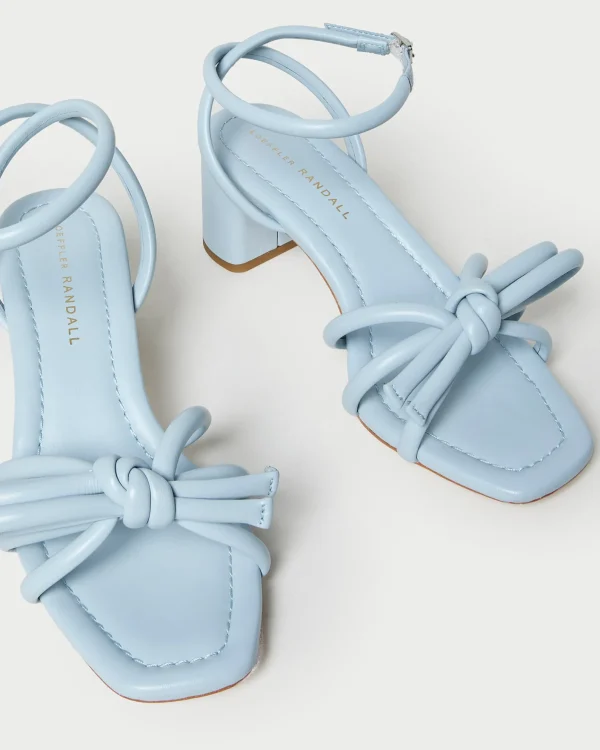 Online Mikel Bow Mid-Heel Sandal SOMETHING BLUE | FOR THE BRIDE