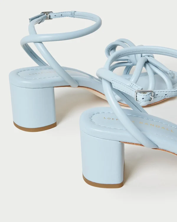Online Mikel Bow Mid-Heel Sandal SOMETHING BLUE | FOR THE BRIDE