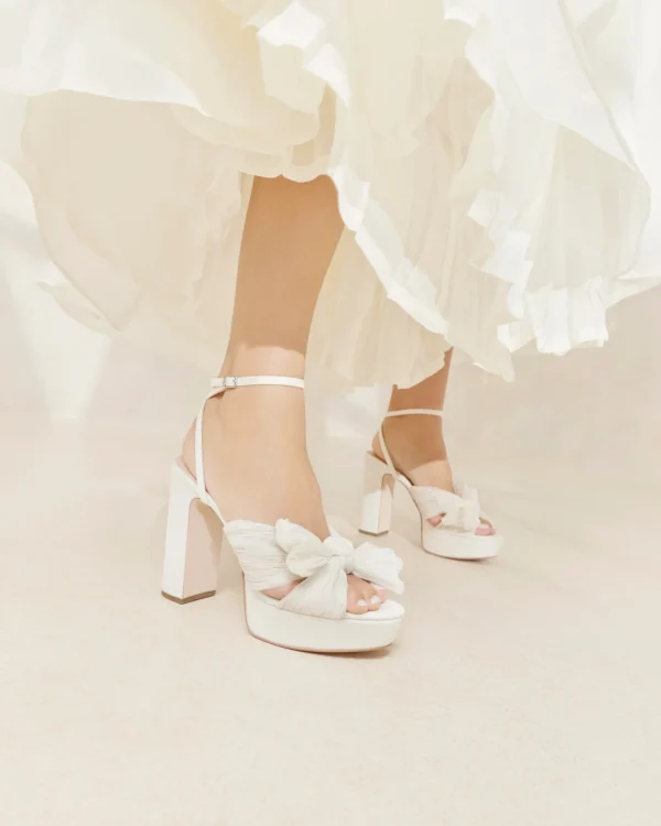 Sale Natalia Platform Bow Heel FOR THE BRIDE | Heeled Sandals
