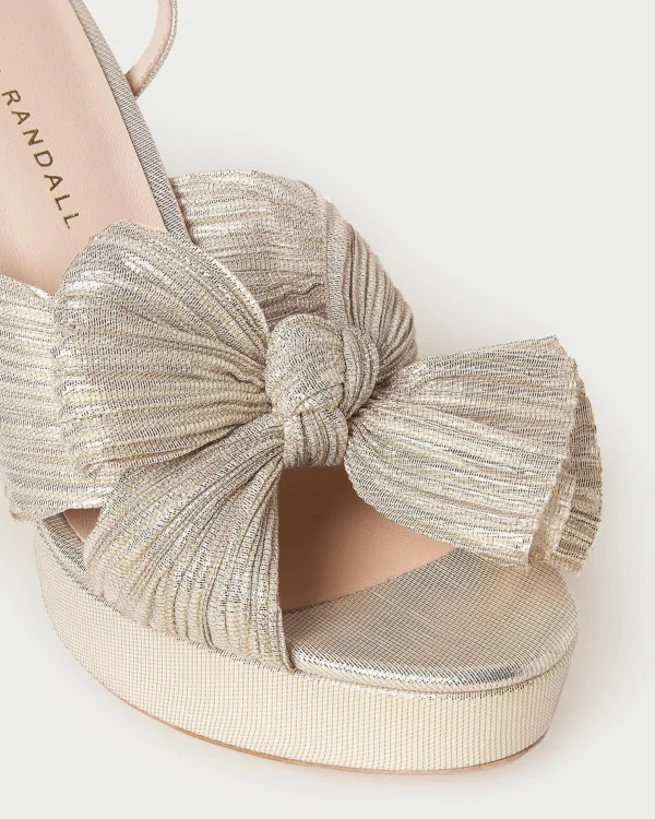 Sale Natalia Platform Bow Heel FOR THE BRIDE | Heeled Sandals
