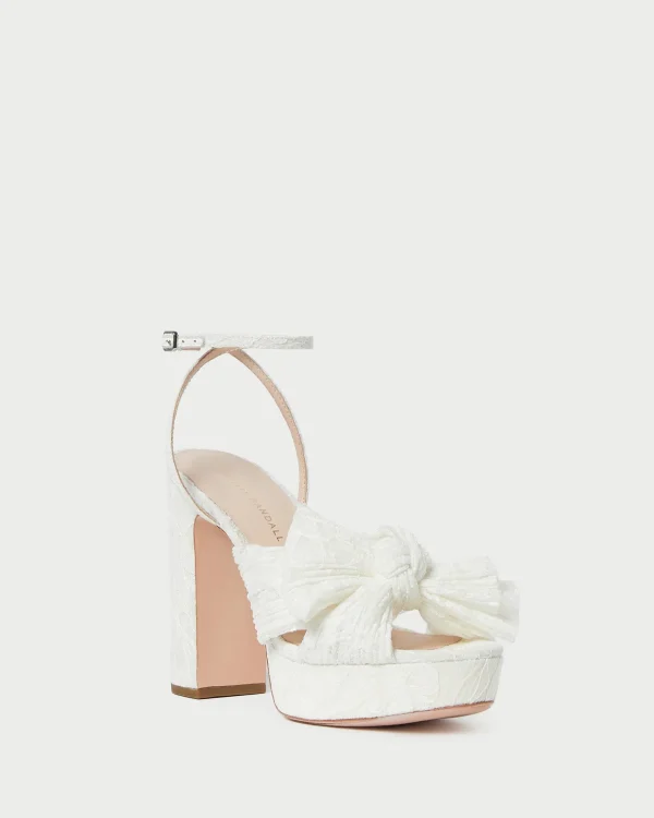 Sale Natalia Platform Bow Heel FOR THE BRIDE | Heeled Sandals