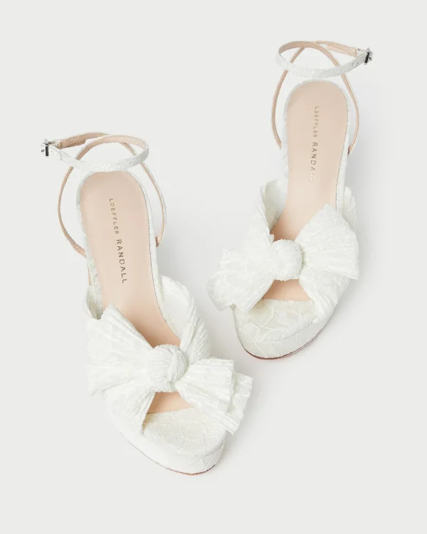 Sale Natalia Platform Bow Heel FOR THE BRIDE | Heeled Sandals