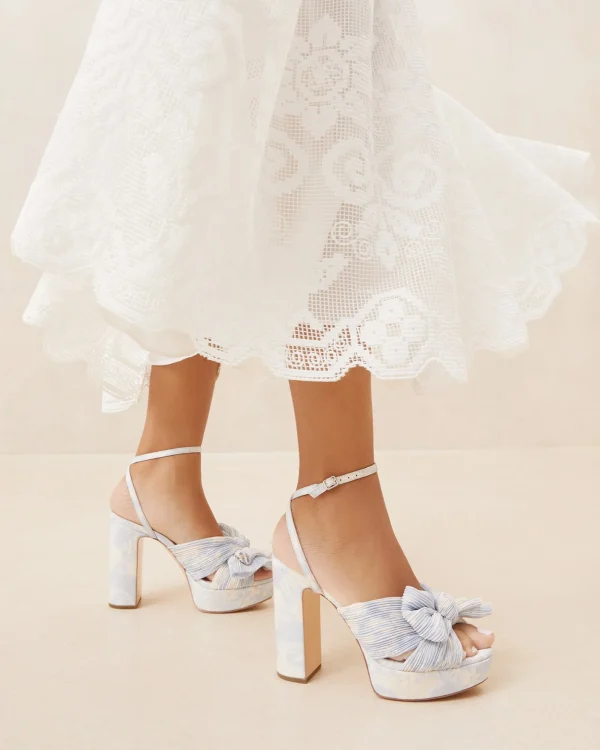 Sale Natalia Platform Bow Heel FOR THE BRIDE | Heeled Sandals