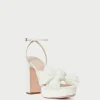 Fashion Natalia White Lace Bow Heel SOMETHING BLUE