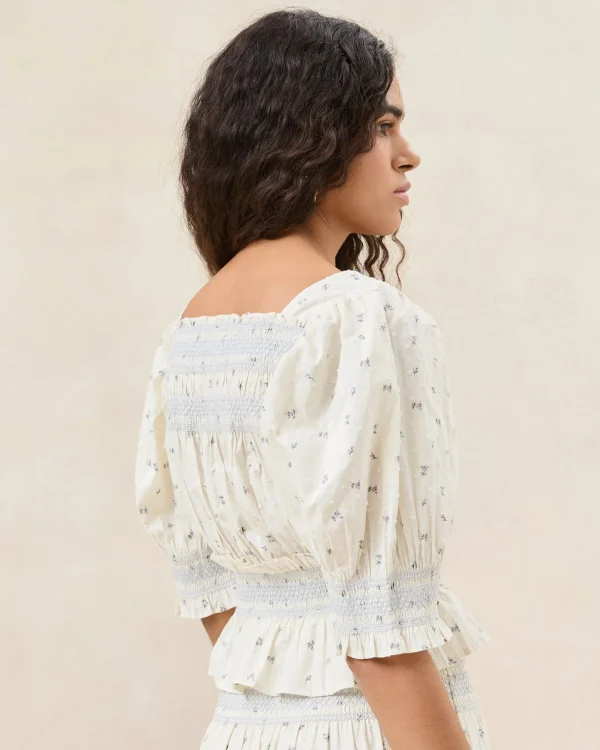 Cheap Nicola Red Floral Cinched Blouse FOR THE GUESTS | Casual Staples