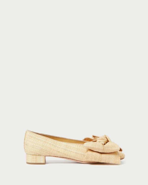 Clearance Noa Natural Raffia Bow Flat Casual Staples | Vacation Shop