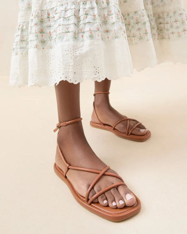 Best Sale Noor Leather Flat Sandal Flat Sandals