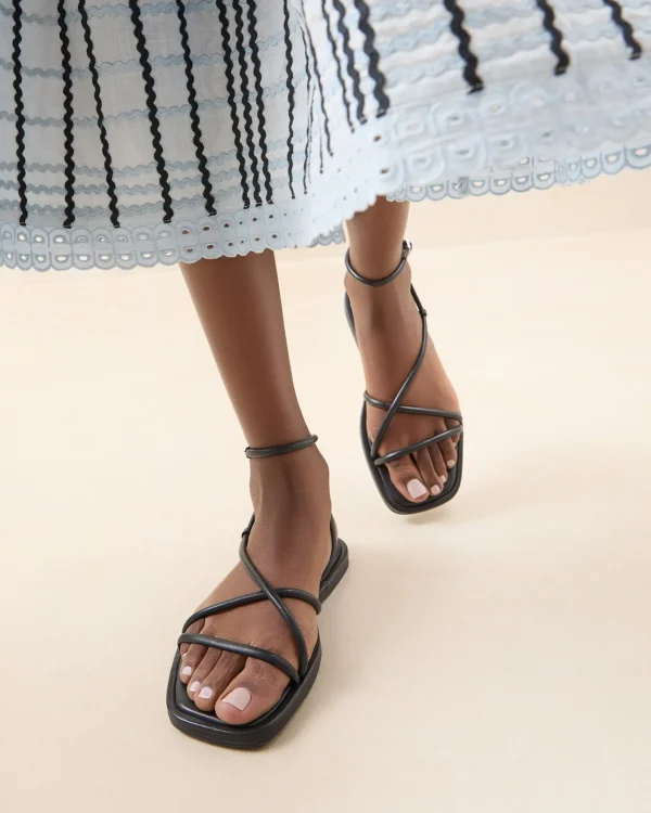 Best Sale Noor Leather Flat Sandal Flat Sandals