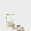 Hot Olivia Knot Mid-Heel Sandal FOR THE BRIDE | Event Essentials