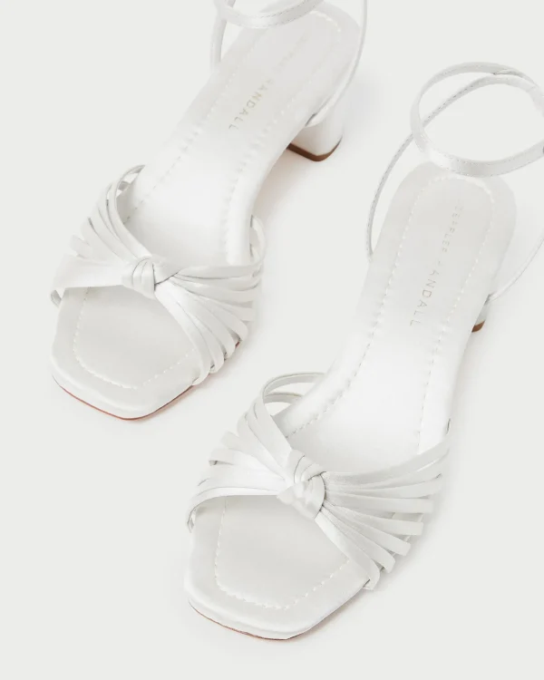 Store Olivia Knot Mid-Heel Sandal SOMETHING BLUE | FOR THE BRIDE