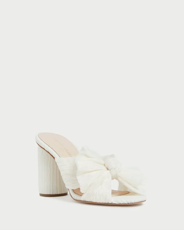 Outlet Penny Pleated Bow Heel SOMETHING BLUE