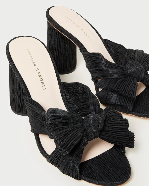 Outlet Penny Pleated Bow Heel SOMETHING BLUE