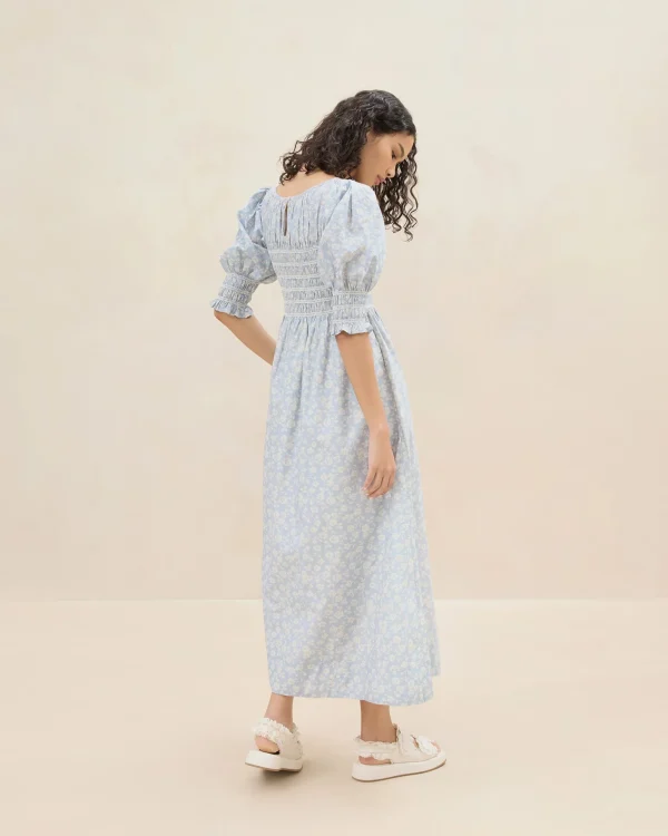 Cheap Quinn Pink Floral Cinched Dress Casual Staples | Event Essentials