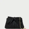 Cheap Rayne Black Bow Clutch Clutches