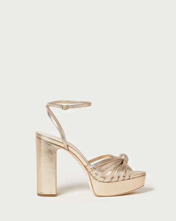 Fashion Rivka Knot Platform Sandal SOMETHING BLUE | FOR THE BRIDE