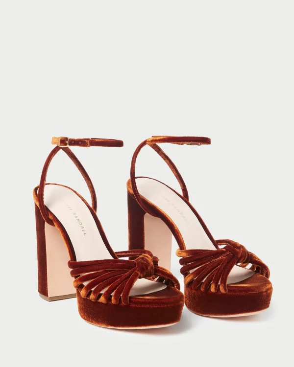 Fashion Rivka Knot Platform Sandal SOMETHING BLUE | FOR THE BRIDE