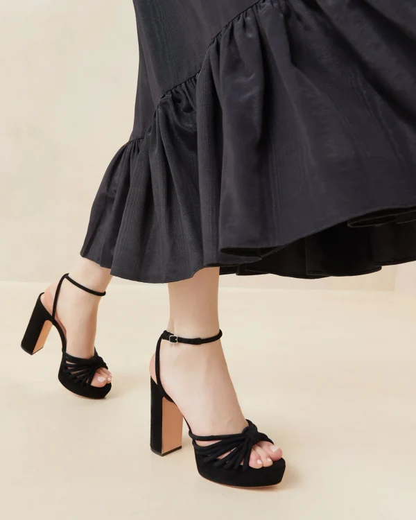 Fashion Rivka Knot Platform Sandal SOMETHING BLUE | FOR THE BRIDE