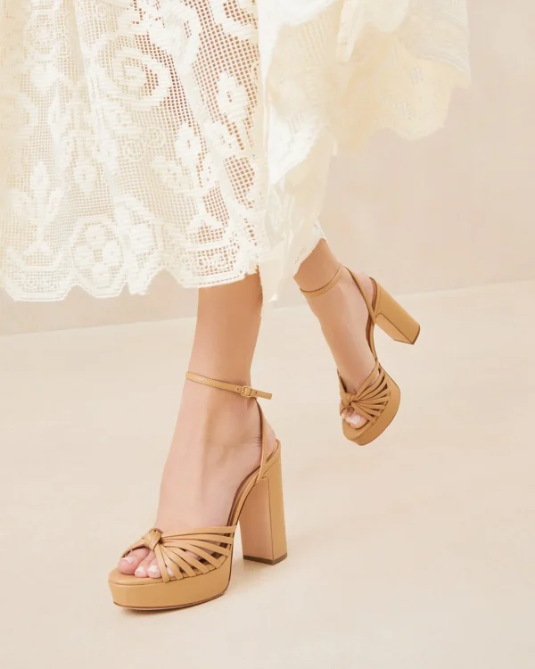 Fashion Rivka Knot Platform Sandal SOMETHING BLUE | FOR THE BRIDE
