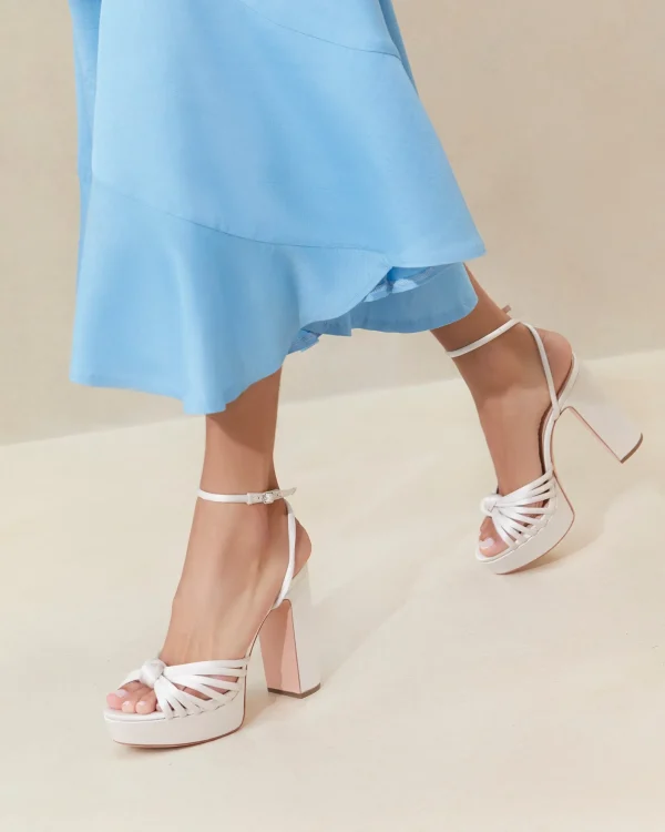 Fashion Rivka Knot Platform Sandal SOMETHING BLUE | FOR THE BRIDE