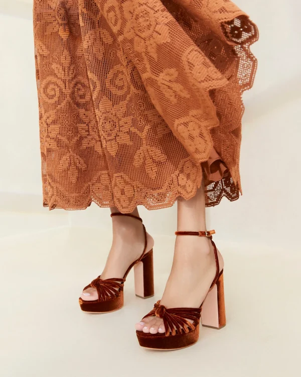 Fashion Rivka Knot Platform Sandal Heeled Sandals