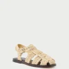 New Sawyer Natural Crochet Caged Sandal Casual Staples | Vacation Shop