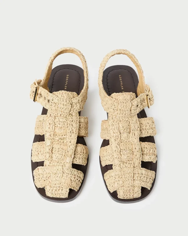 New Sawyer Natural Crochet Caged Sandal Casual Staples | Vacation Shop