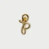 Clearance Small Gold Letter "P" Charm Jewelry | Accessories