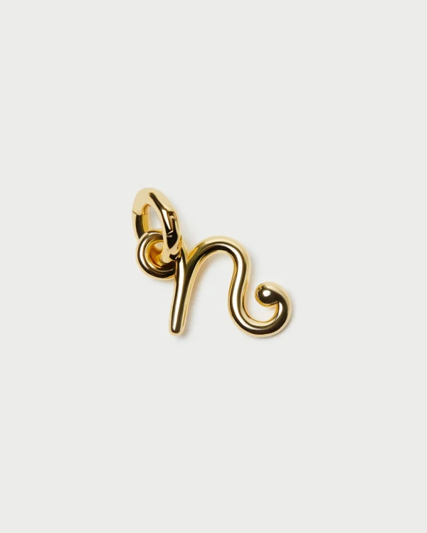 Clearance Small Gold Letter "P" Charm Jewelry | Accessories