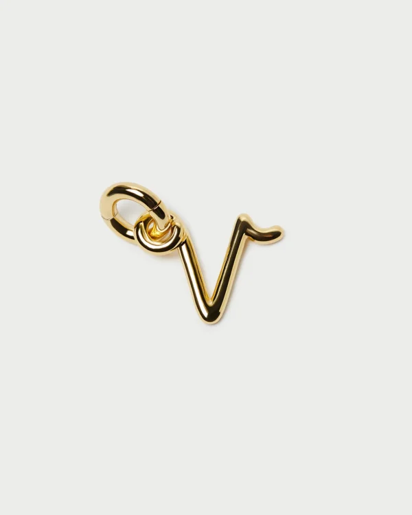Clearance Small Gold Letter "P" Charm Jewelry | Accessories