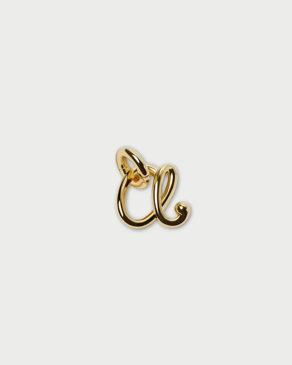 Clearance Small Gold Letter "P" Charm Jewelry | Accessories
