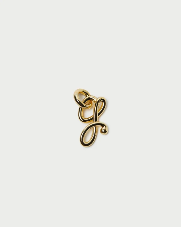 Clearance Small Gold Letter "P" Charm Jewelry | Accessories