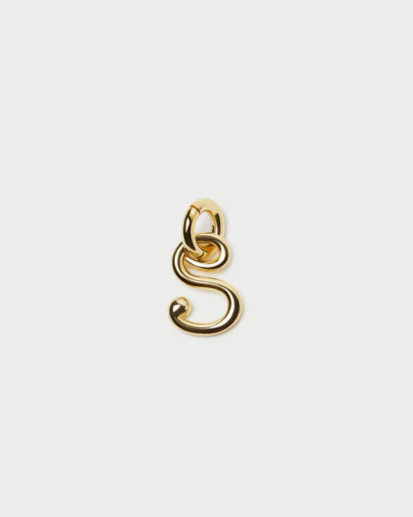Discount Small Gold Letter "S" Charm Jewelry | Accessories