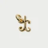 Outlet Small Gold Letter "T" Charm Jewelry | Accessories