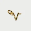Online Small Gold Letter "V" Charm Jewelry | Accessories