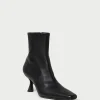 Outlet Thandy Black Curved Heel Bootie Boots