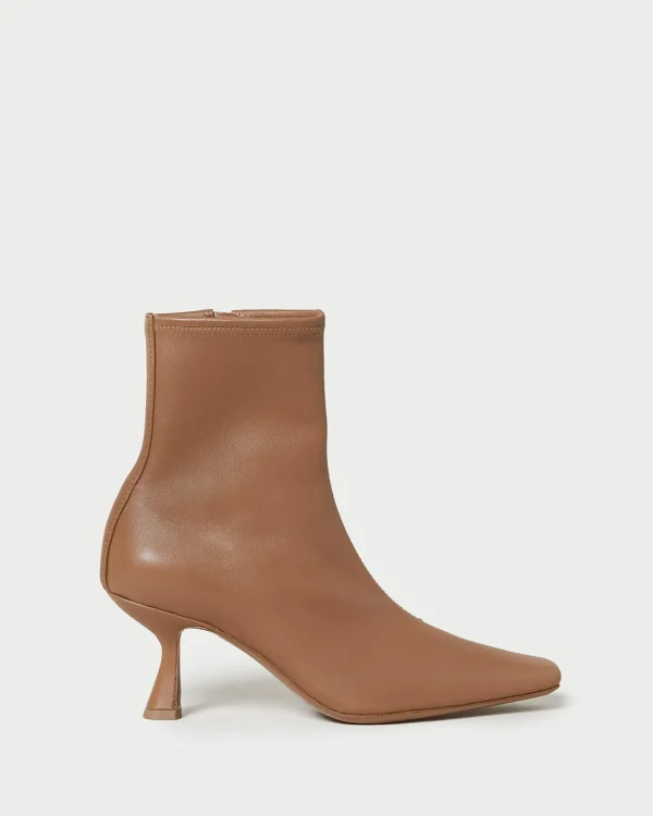 Outlet Thandy Black Curved Heel Bootie Boots
