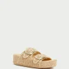 Fashion Theo Natural Straw Footbed Sandal Casual Staples | Vacation Shop