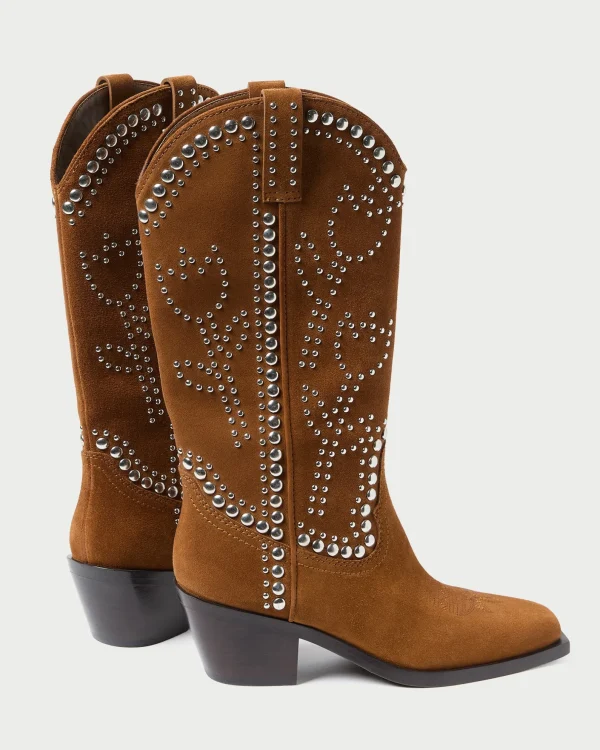 Best Sale Wilder Cacao Studded Suede Boot Casual Staples | Jessie Loves